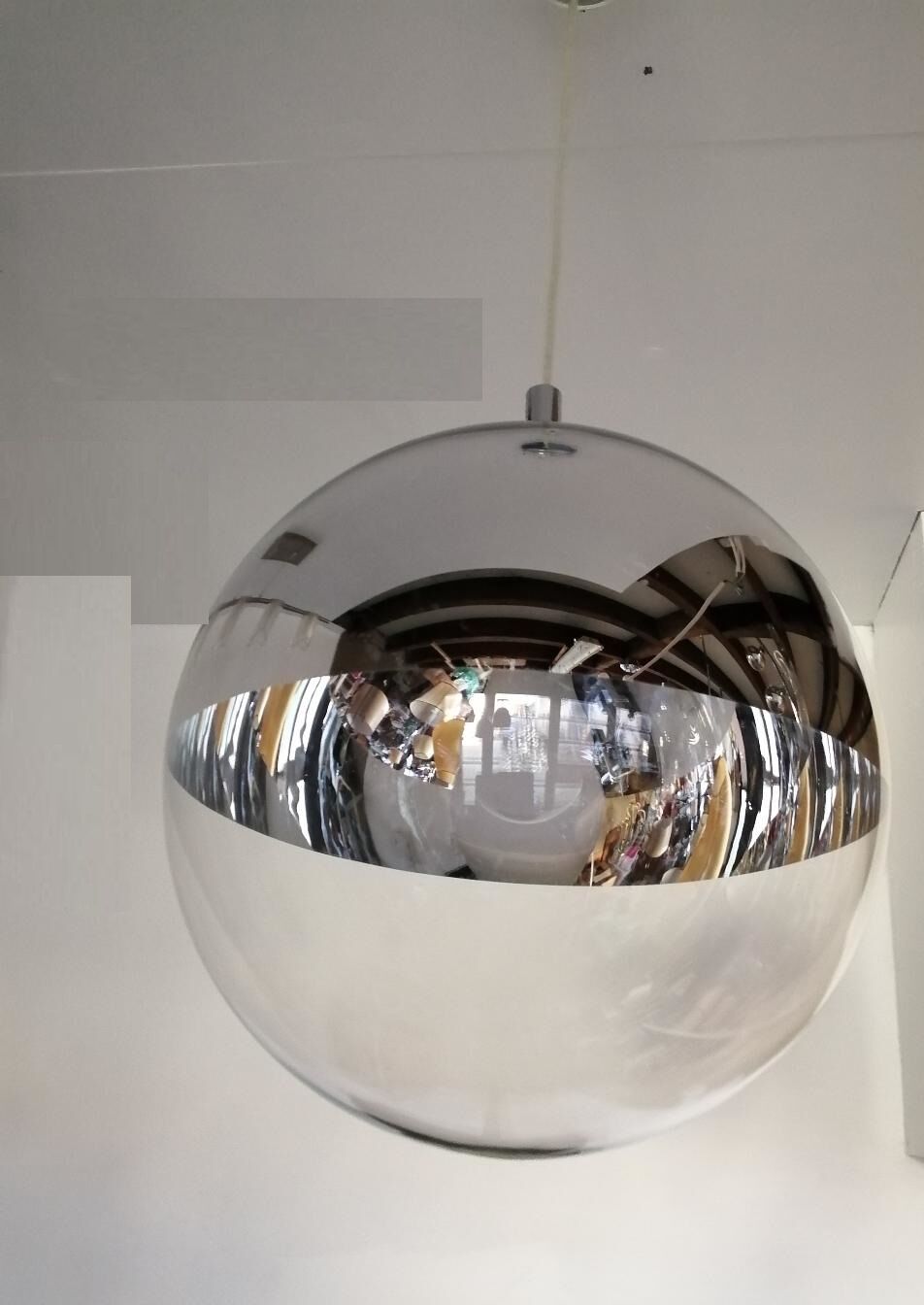 Suspension lamp 70/80s in the shape of a ball
