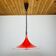 Red Albatros pendant lamp made of plastic from the mid-century by Meblo, Yugoslavia, 1970s.