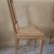 6 chaises cannées art déco rénovées
