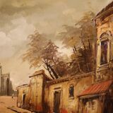 Italian landscape painting from 20th century