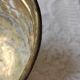 Old golden metal planter