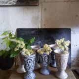 Six ceramic mazagrans by Jean Austruy Vallauris