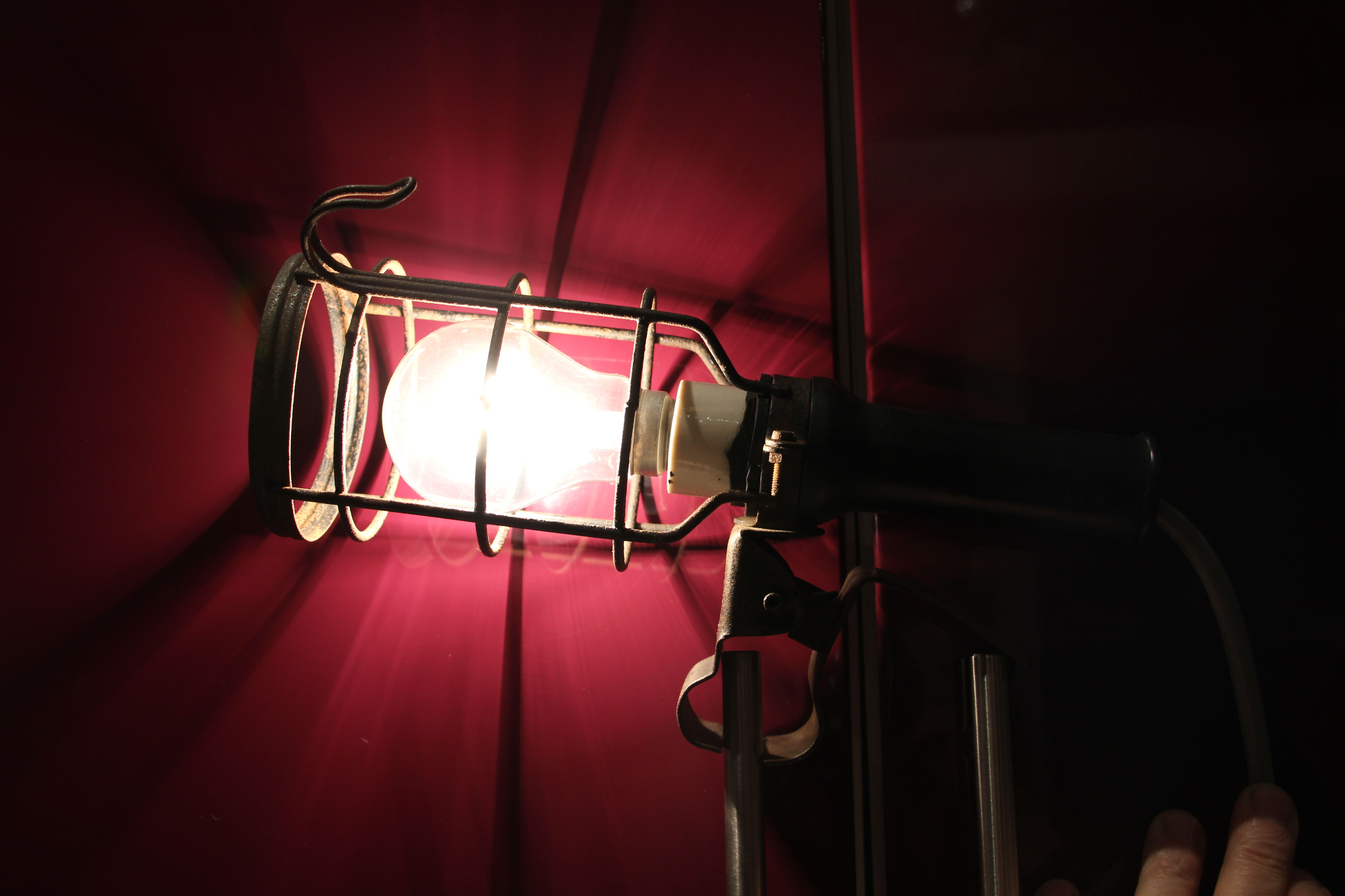 Old atrow walking lamp