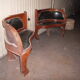 Rare pair of art deco corner seat