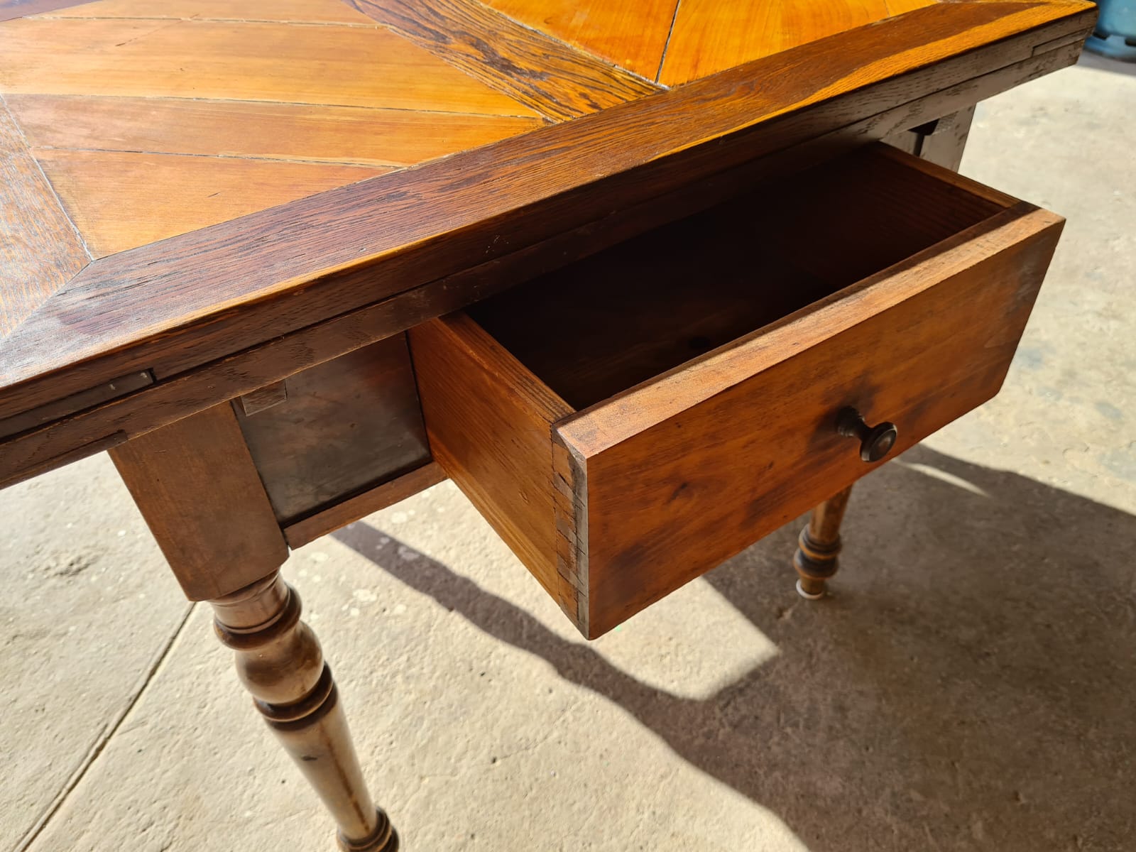 Old vintage farmhouse table