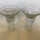 Pair of glass candlesticks