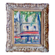 Le Mommaton, oil on canvas, urban landscape in a Montparnasse setting