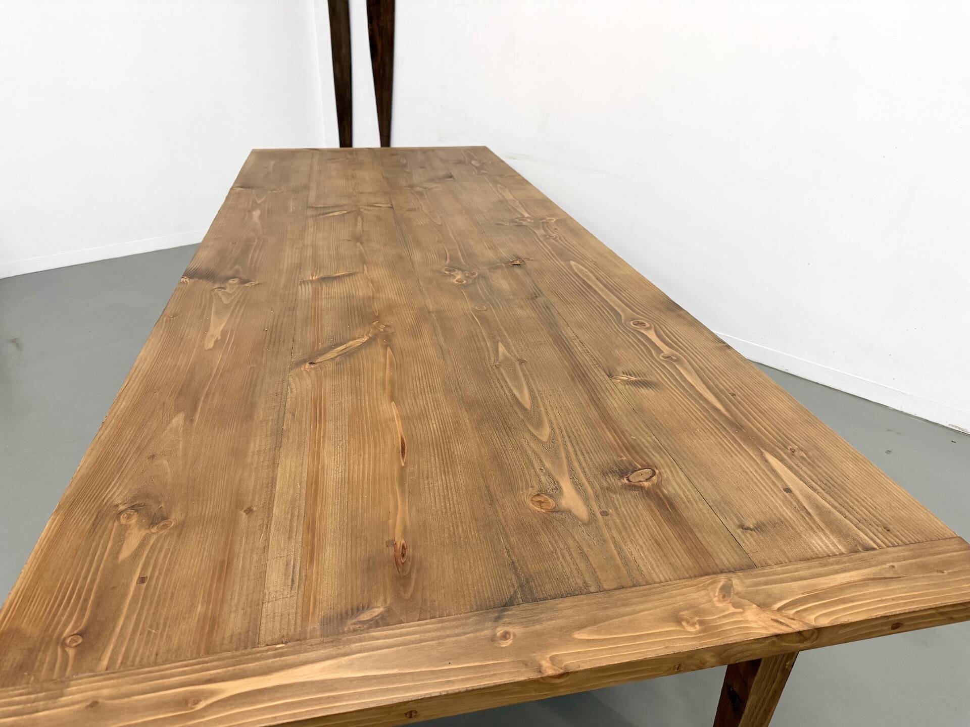 Monumental XXL Pine Farmhouse Table (3.20m) – 1970s
