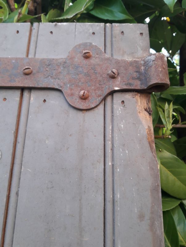 Wooden barn cellar or outbuilding door