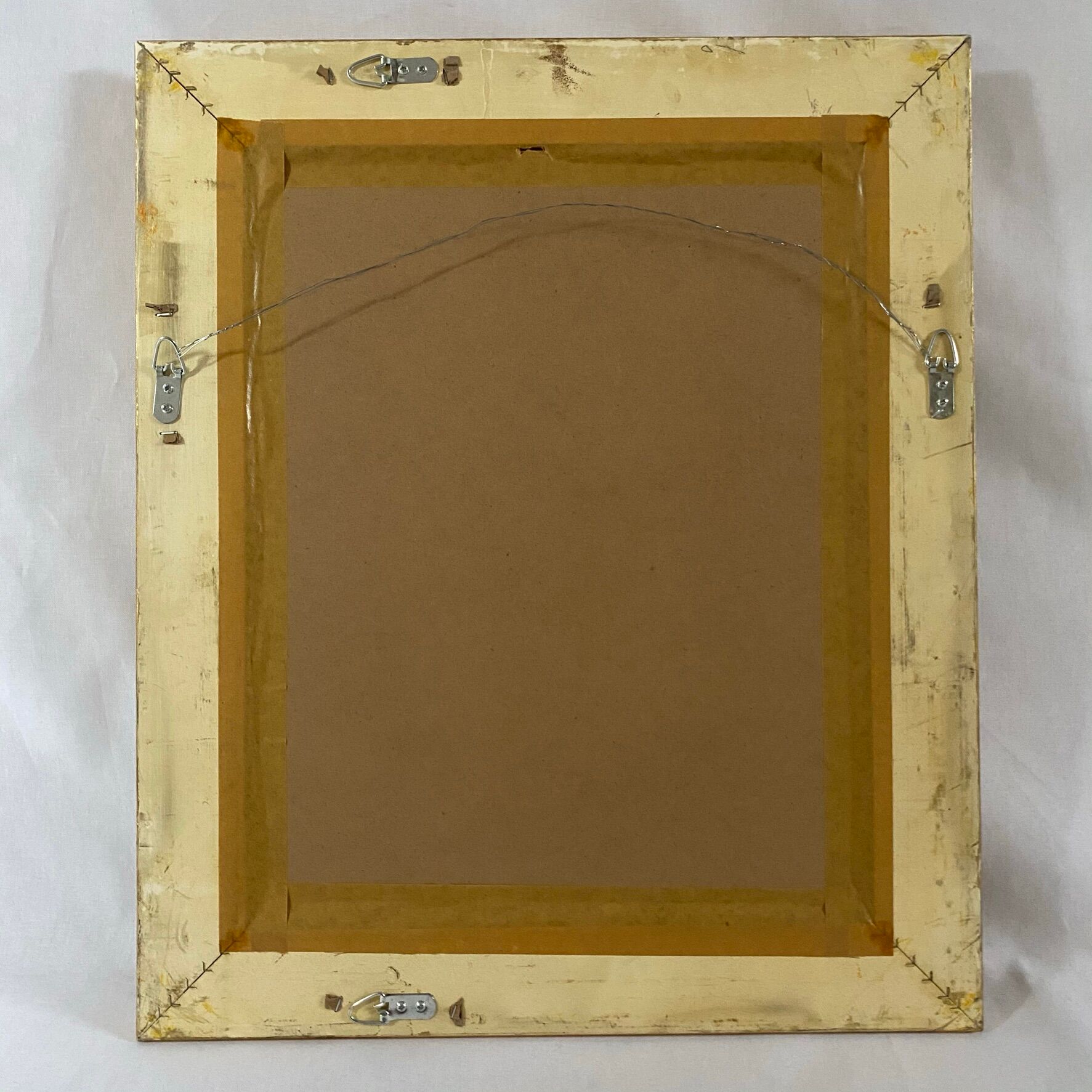 Bevelled mirror, Golden Empire style 64x54cm