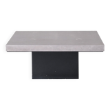 Metal mid-century etched coffee table