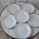 Set of 6 dessert plates Digoin Sarreguemines 60s