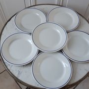 Lot de 6 assiettes à dessert Digoin Sarreguemines années 60