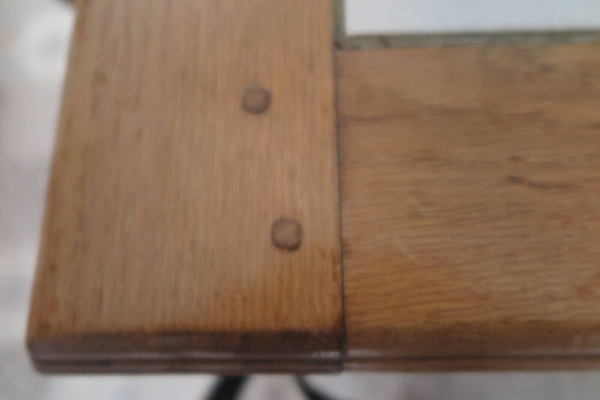 Handcrafted solid oak table