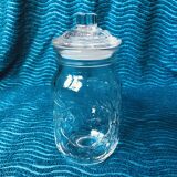 Lot de trois pots en verre