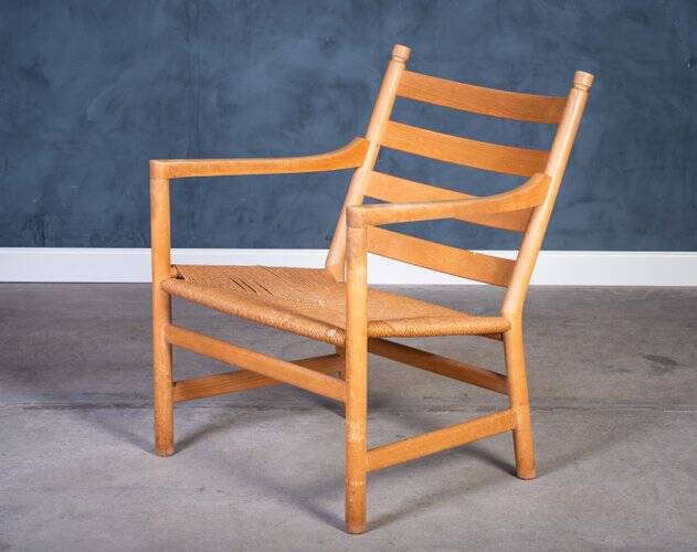 CH44 armchair in beech and natural paper cord by Hans J. Wegner for Carl Hansen & Søn, 1960s