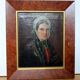 Vintage Older Woman Portrait Oil Painting