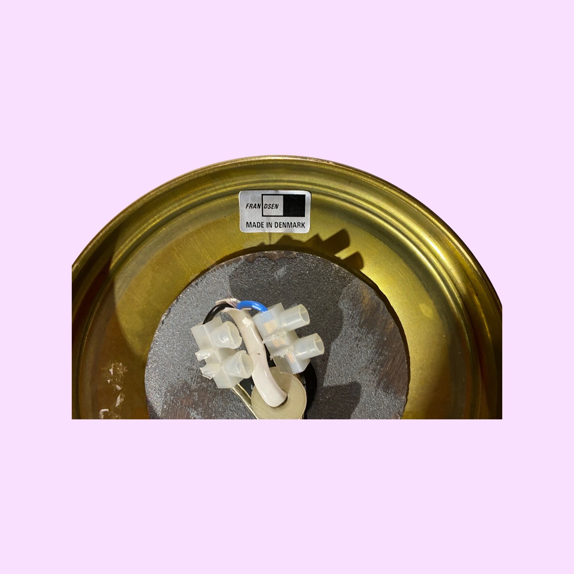 Brass danish design table lamp