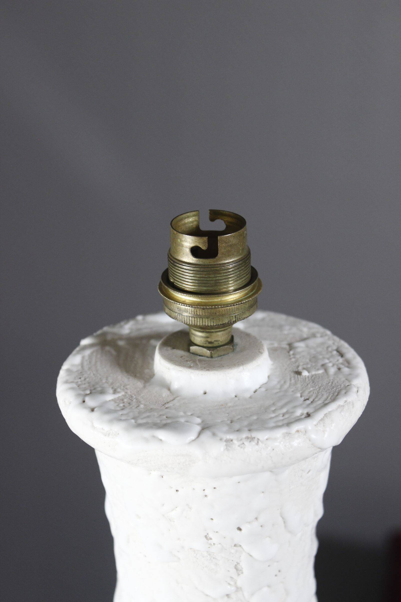 Large vintage ceramic lamp base brutalist West Germany 1960s