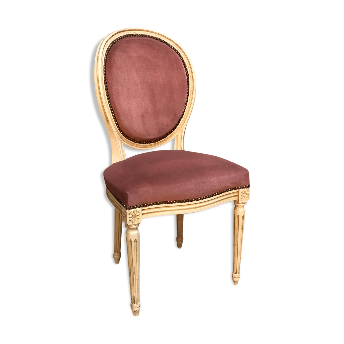 Pink medallion armchair