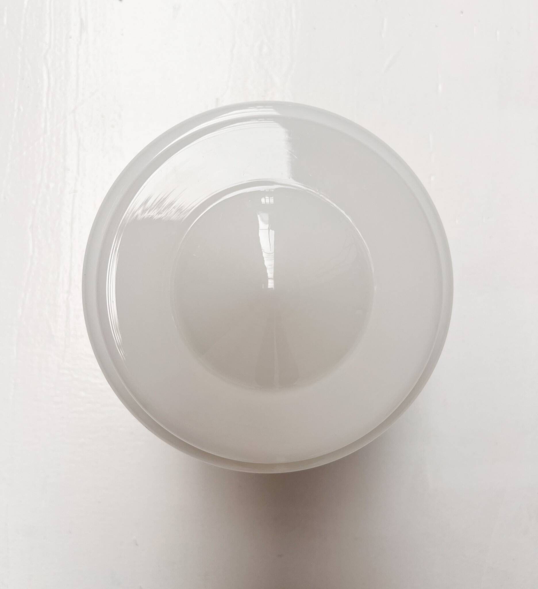 Opal glass Gispen ceiling lamp by GISO, 1960s