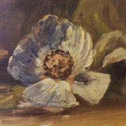 Flower bouquet tableau signed frey