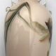 Vase type amphora in blown glass and artistic inclusion 20.5 cm