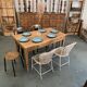 Oak farm table with two drawers