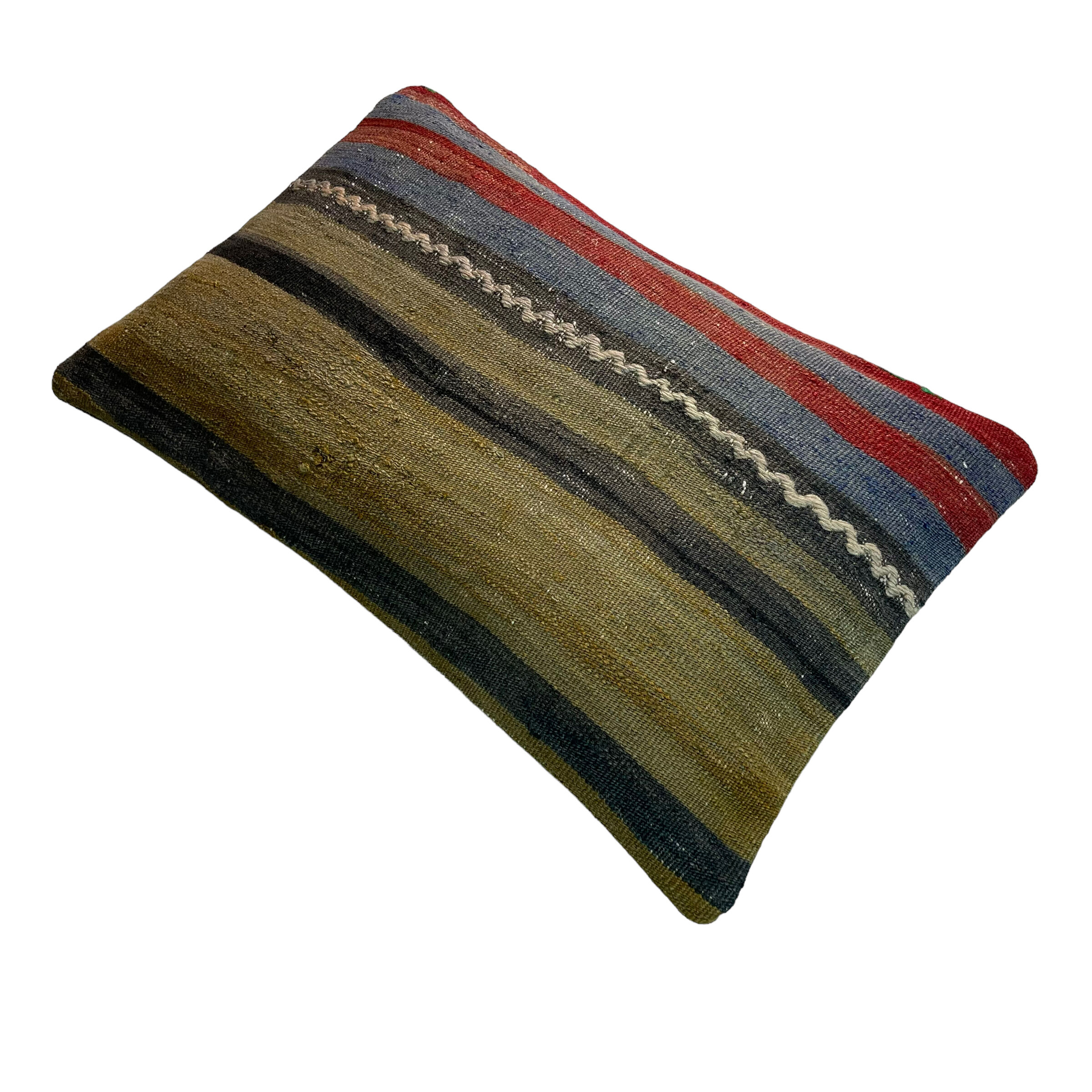 Vintage turkish kilim cushion cover, 30 x 50 cm