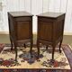 Pair of oak bedside tables in Louis XV style from the 1950s.