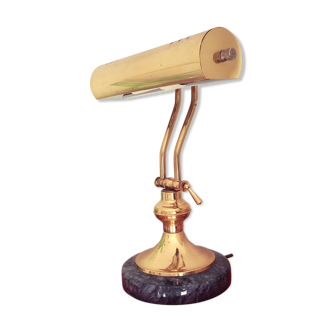 Notary lamp or banker's lamp marble base