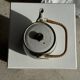Small Asian stoneware teapot with rattan handle H11 D10