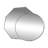 Vintage round + octagonal bevelled mirrors