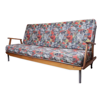 Canapé convertible scandinave 3 places banquette clic-clac