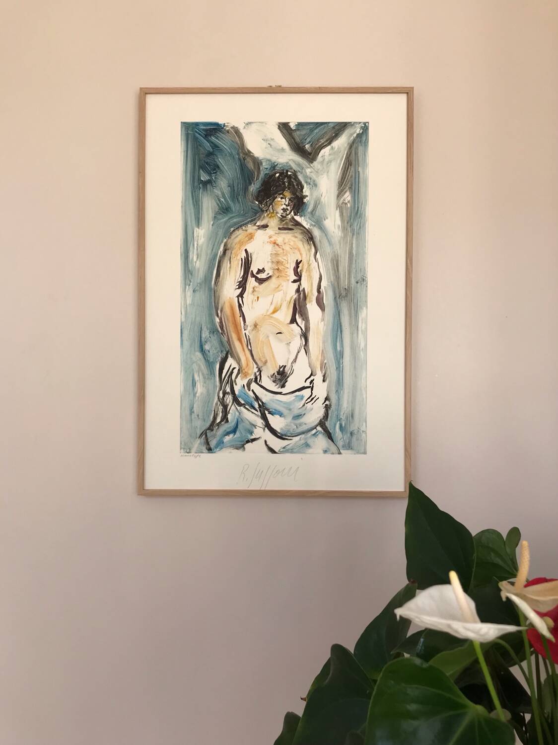 Unique monotype by Romain SUZZONI (1950).