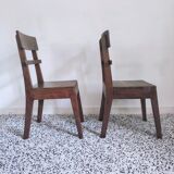 Pair of wooden chairs