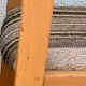 Suite of 4 chairs self beech brass and wool 1960