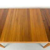 Danish Extendable Solid Teak Dining Table by Glostrup, 1970s