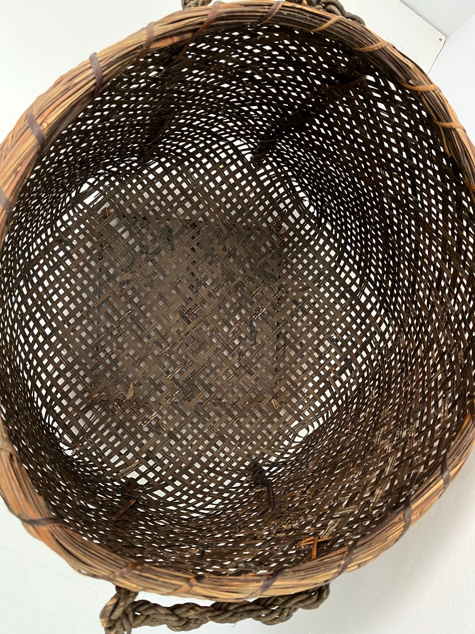 Vintage handcrafted basket