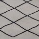Handmade white and black Berber carpet 245x156cm