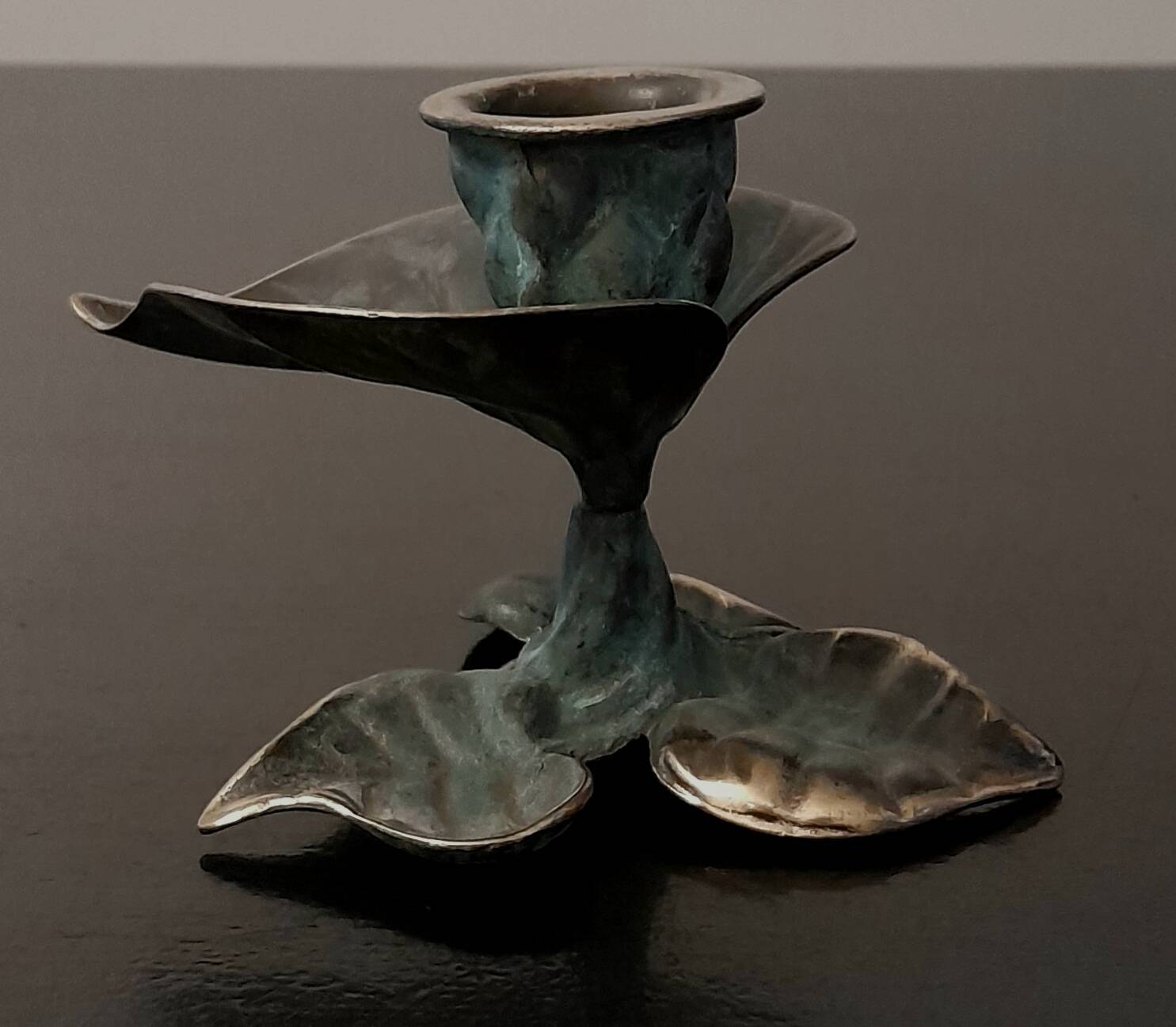 Vintage brass candle holder