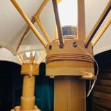 70s bamboo parasol lamps