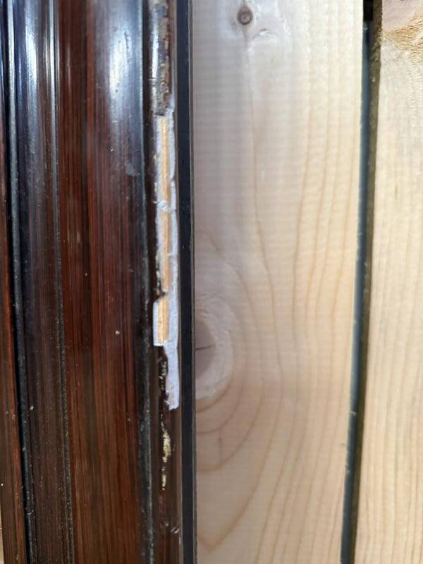 Miroir en bois style Palissandre miroir mercure.