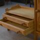 Oak entrance cabinet by Guillerme and Chambron 1960