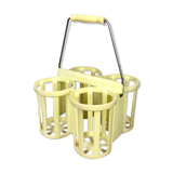 Yellow vintage bottle holder