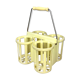 Porte-bouteille vintage jaune