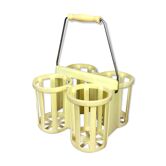Porte-bouteille vintage jaune