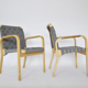 Paire de fauteuils modèle "E45" par Alvar Aalto pour Artek