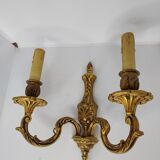 Wall lamp style Louis XV in bronze
