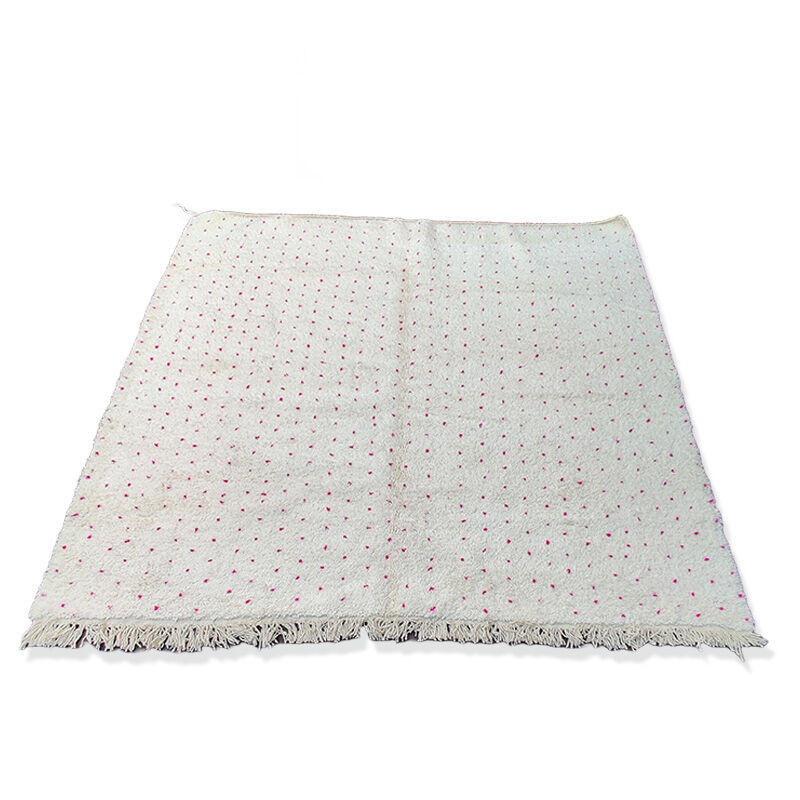 Berber carpet pink peas 250x230 cm